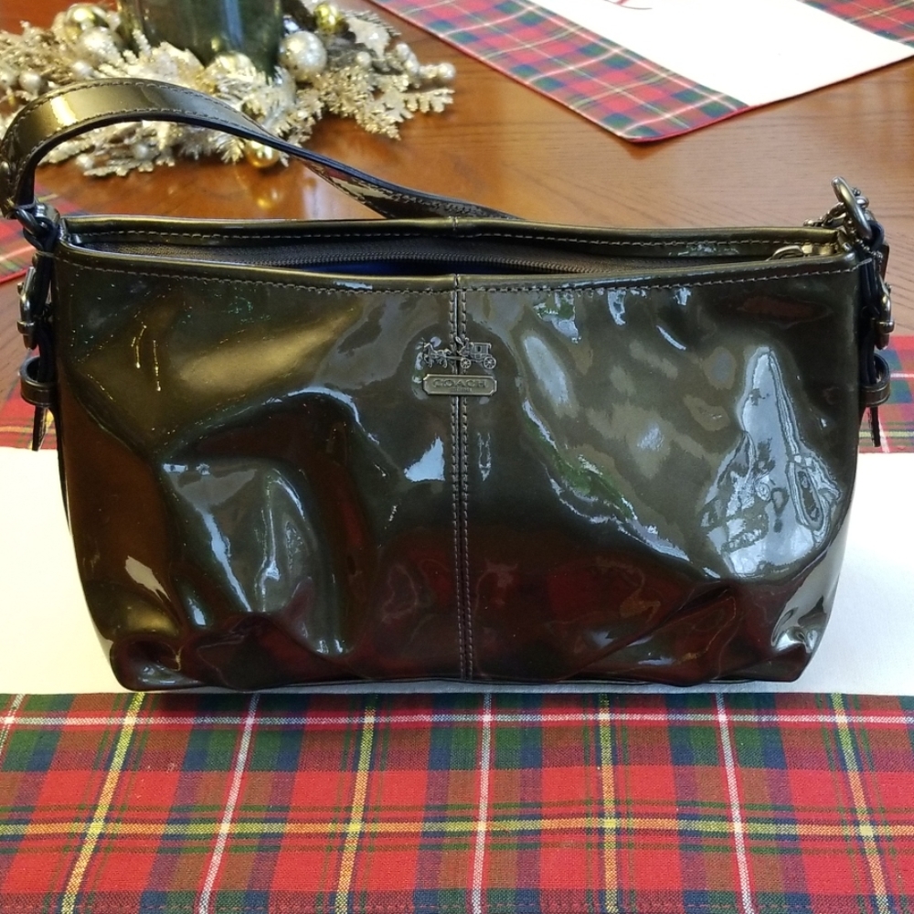 Coach patent leather handbag